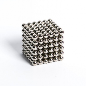 Магнитный конструктор Puzzle Неокуб Эзотерика 216 деталей 0,5 см серебряный